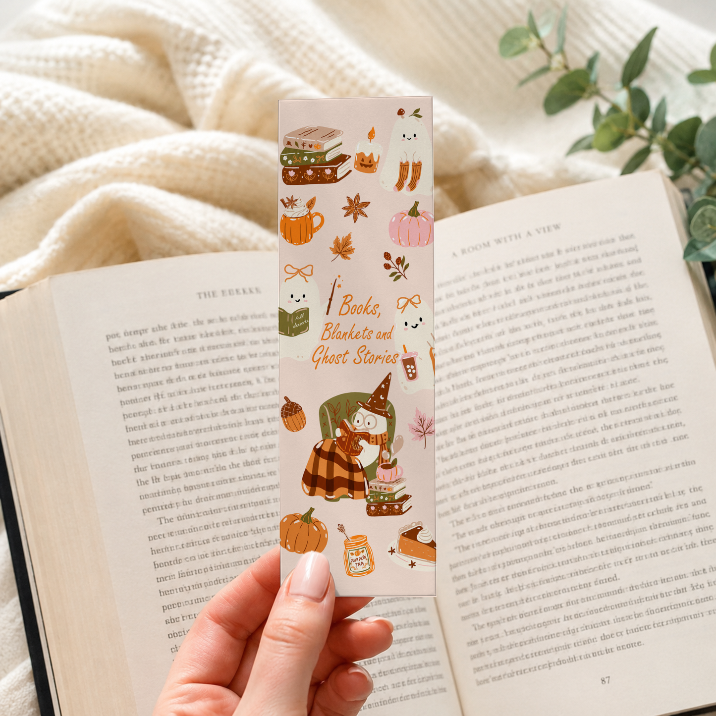 Books, Blankets and Ghost Stories Bookmark