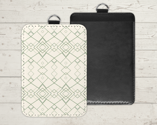 Faux Leather ID Badge Holder - ID Card Holder for Nurses, Teachers & Office Professionals