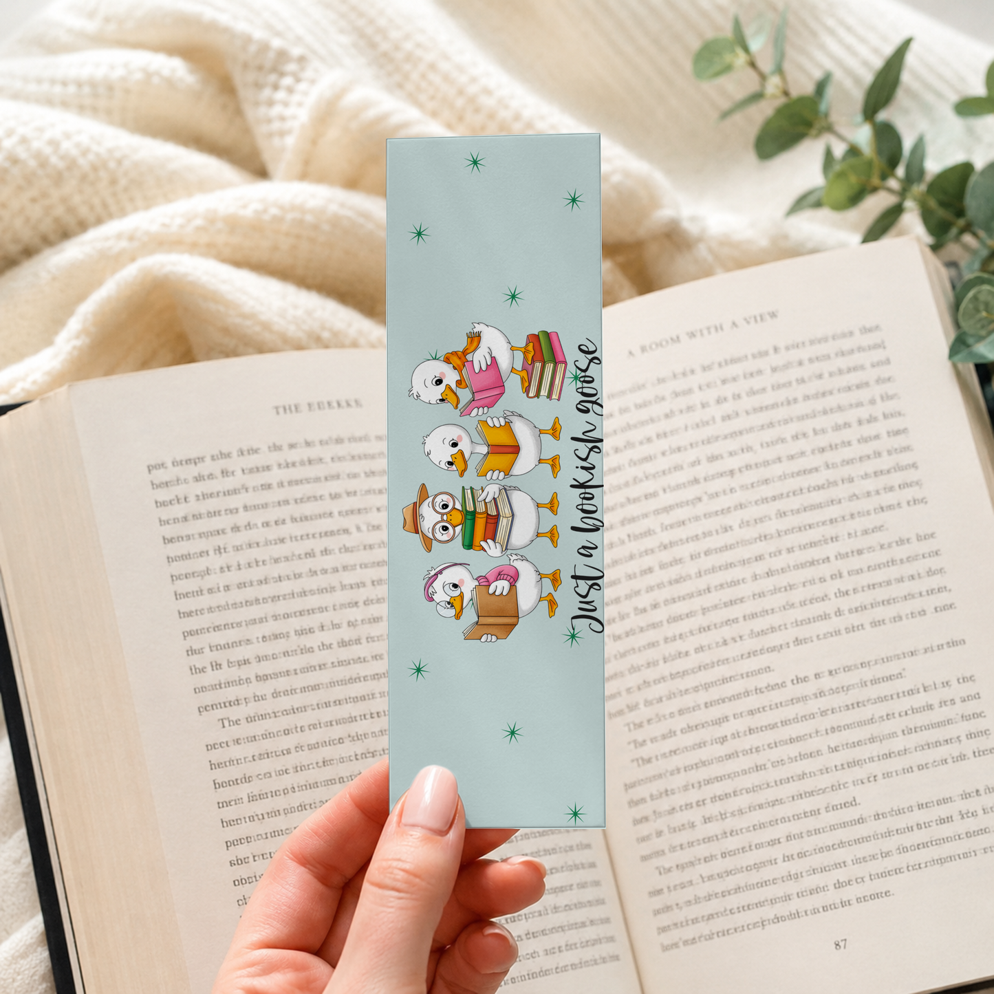 Just A Bookish Goose Bookmark