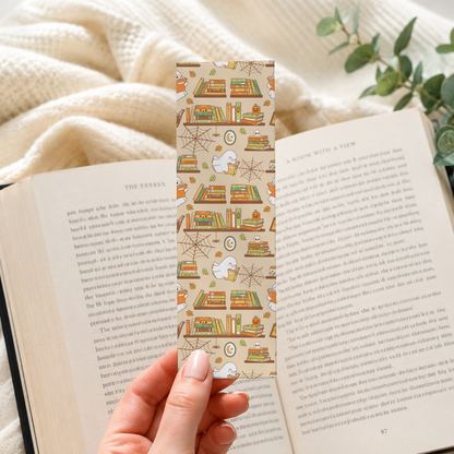 Spooky Ghost Bookshelf Bookmark