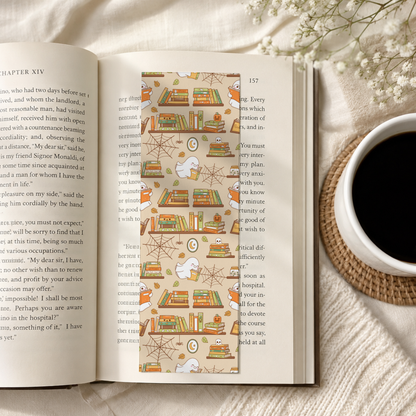Spooky Ghost Bookshelf Bookmark