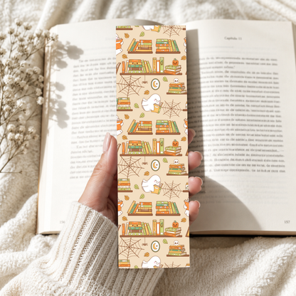 Spooky Ghost Bookshelf Bookmark