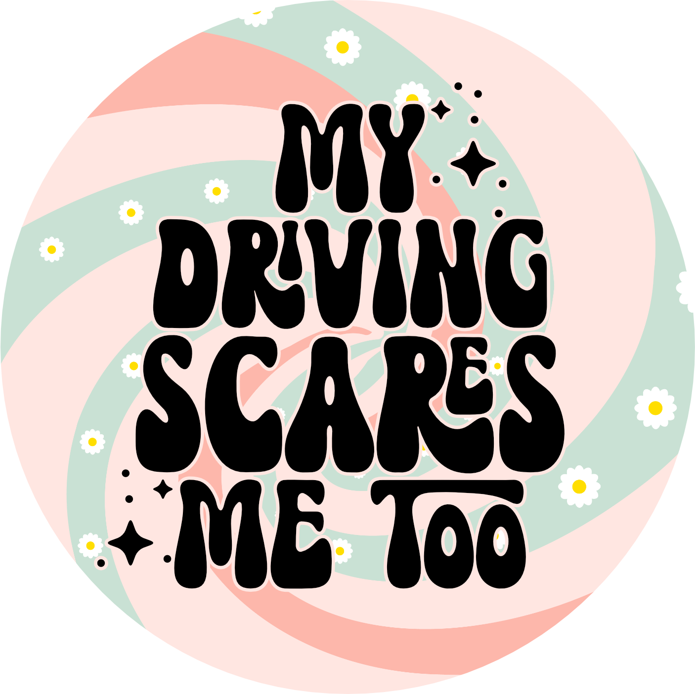Funny Car Coasters – Ceramic Cup Holder Coasters, Retro Car Accessories, Set of 2