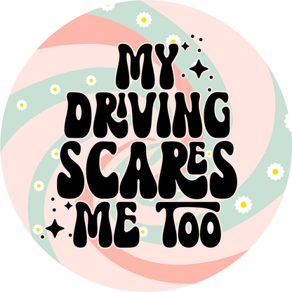 Funny Car Coasters – Ceramic Cup Holder Coasters, Retro Car Accessories, Set of 2