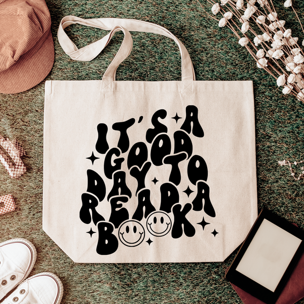 It’s a Good Day to Read a Book Tote Bag | Book Lover Canvas Tote